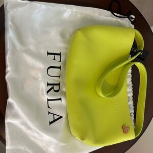 Furla Apple Green small bag with Cherry decor